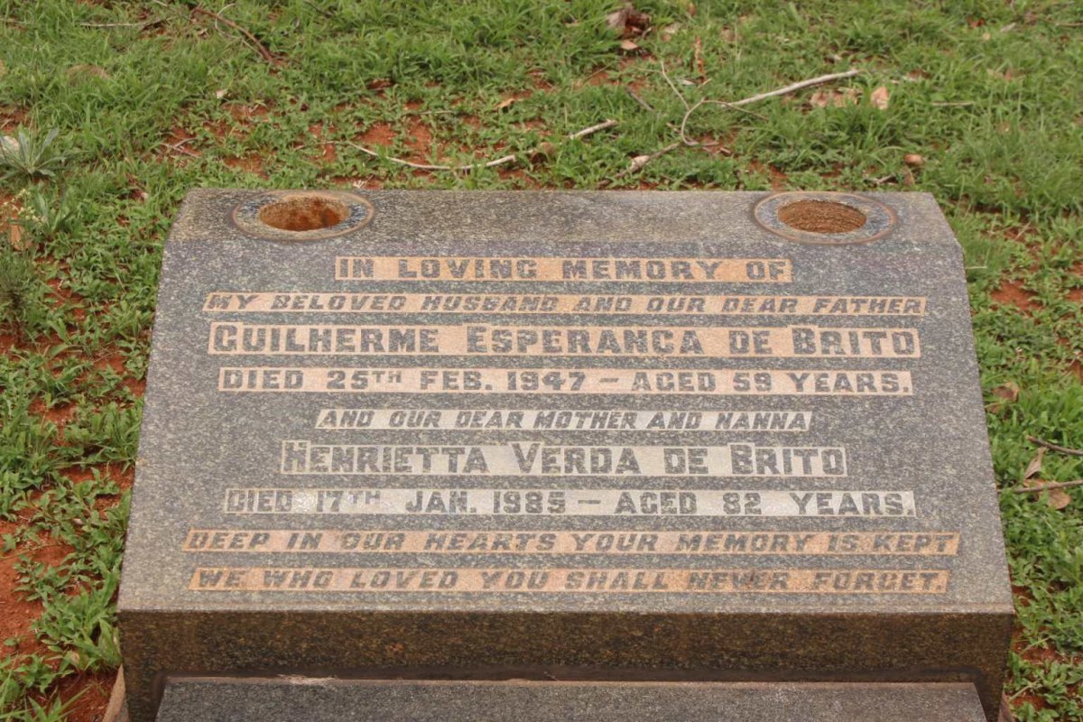 BRITO Guilherme Esperanca, de -1947 &amp; Henrietta Verda -1985