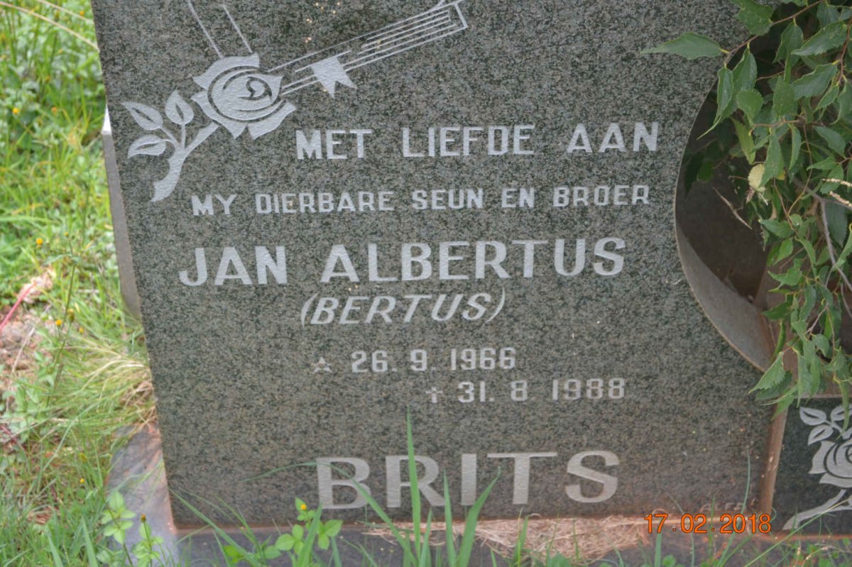 BRITS Jan Albertus 1966-1988