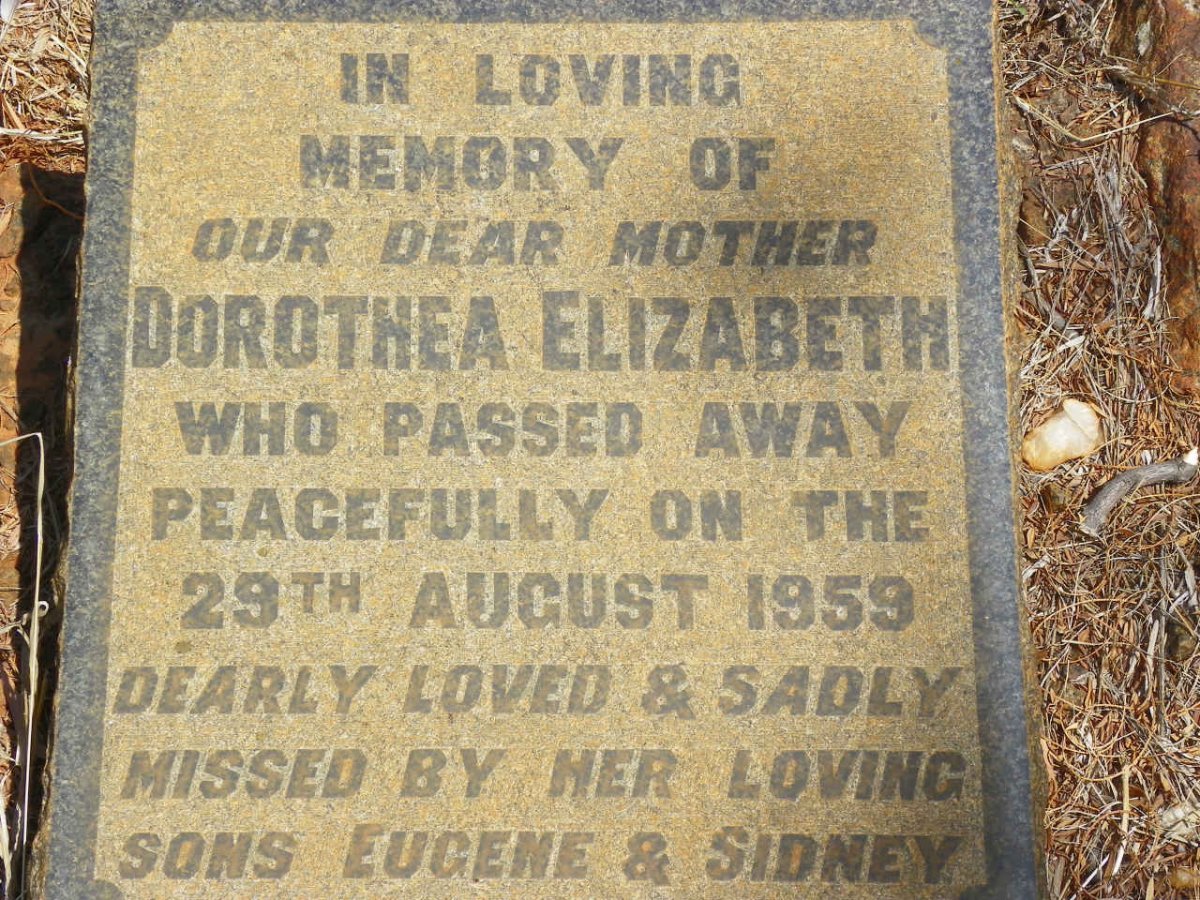 BROWN Dorothea Elizabeth -1959