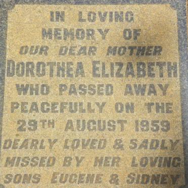BROWN Dorothea Elizabeth -1959