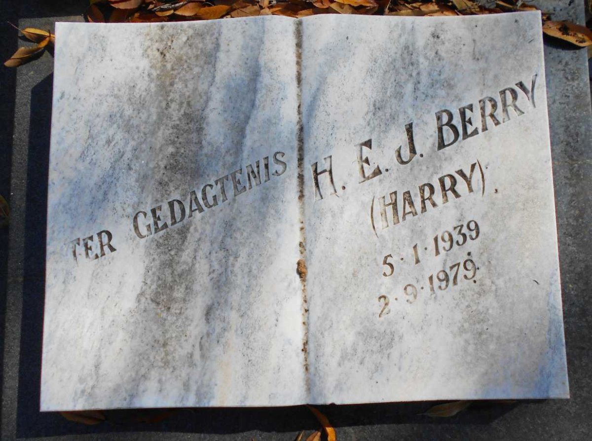 BRUIN Louisa C.J. de nee V.D. BERG 1877-1971 :: BERRY H.E.J. 1939-1979