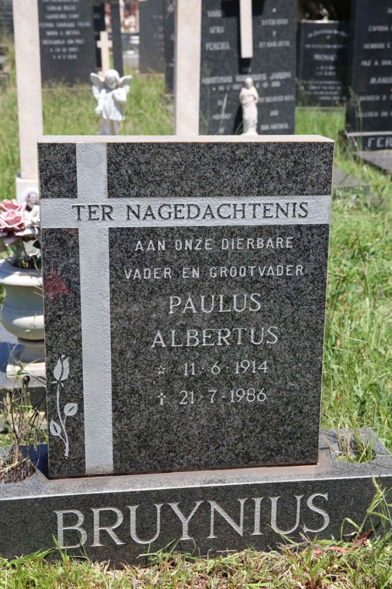 BRUYNIUS Paulus Albertus 1914-1986