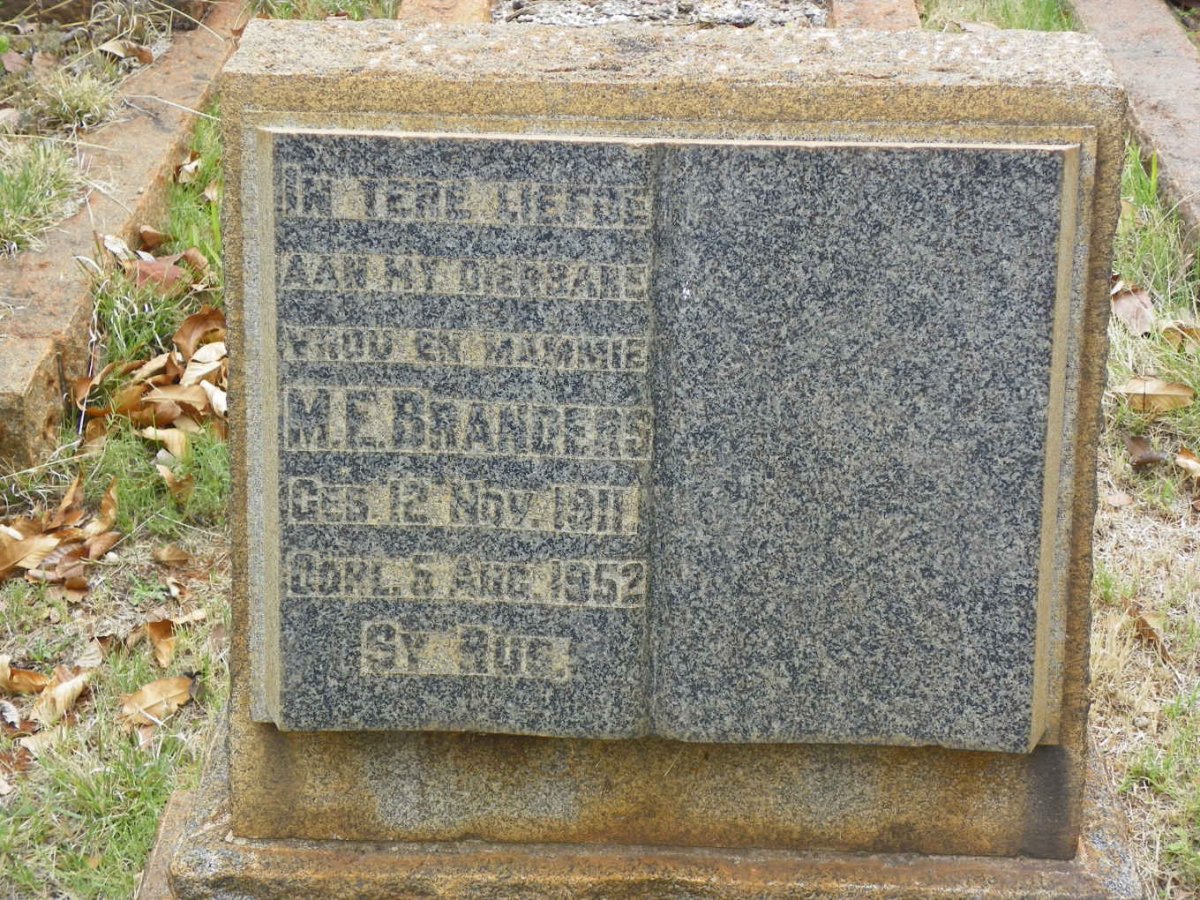 BRANDERS M.E. 1911-1952
