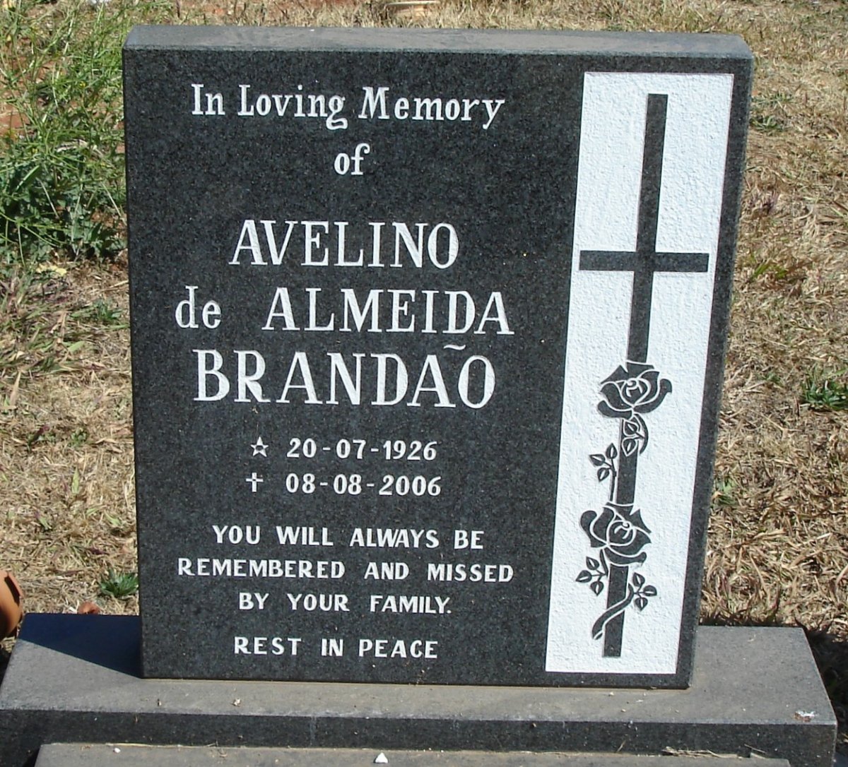 BRANDÃO Avelino de Almeida 1926-2006