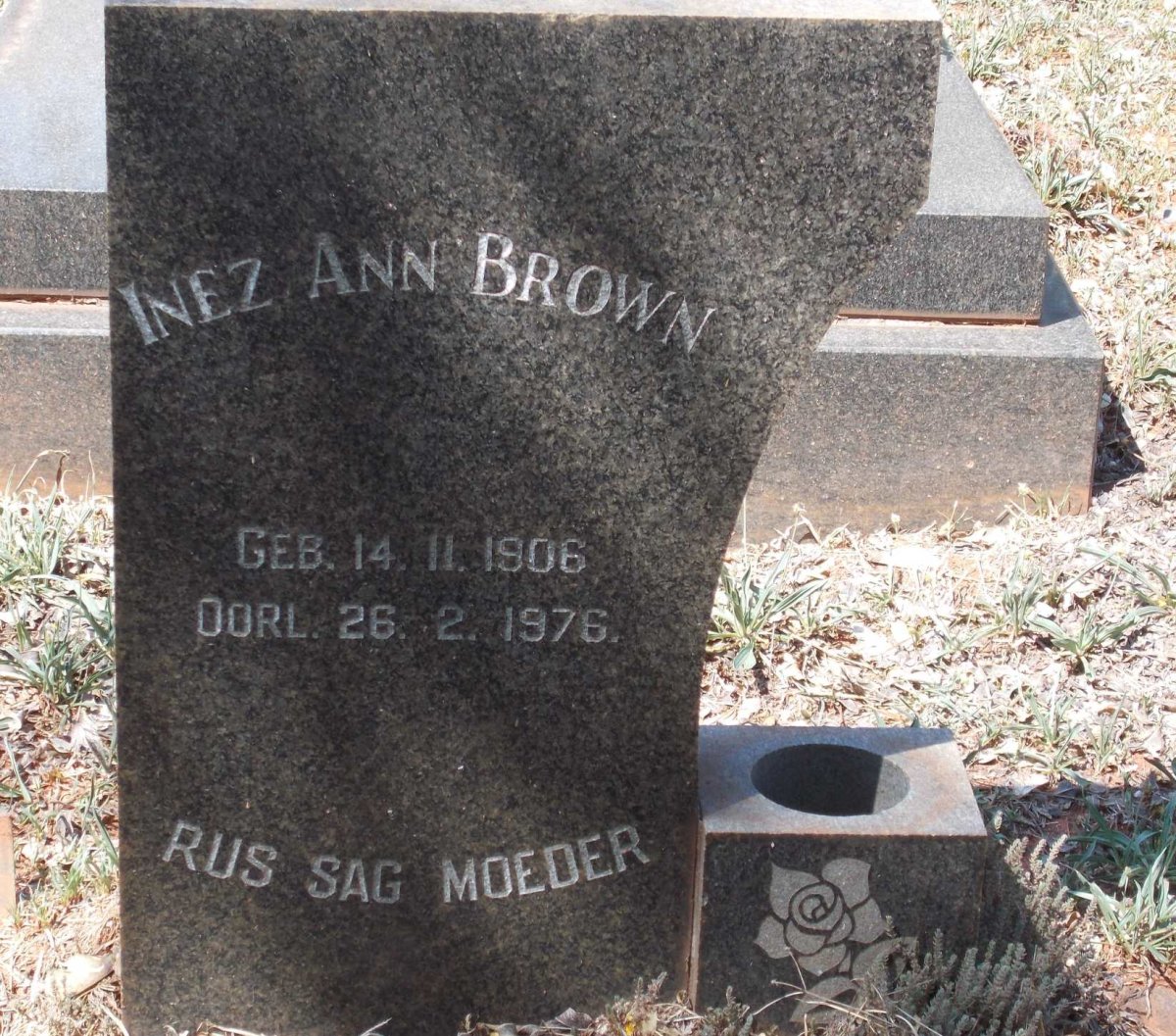 BROWN Inez Ann 1906-1976