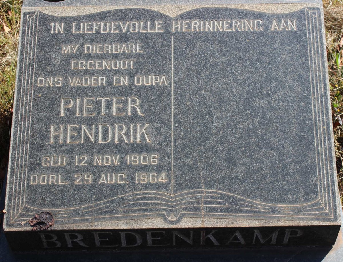 BREDENKAMP Pieter Hendrik 1906-1964