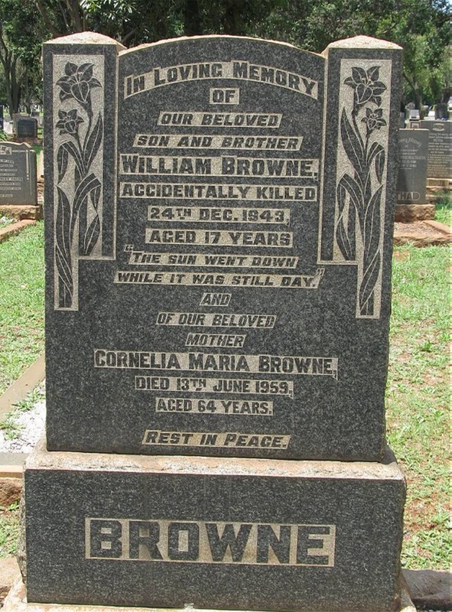 BROWNE Cornelia Maria -1959 :: BROWNE William -1943 