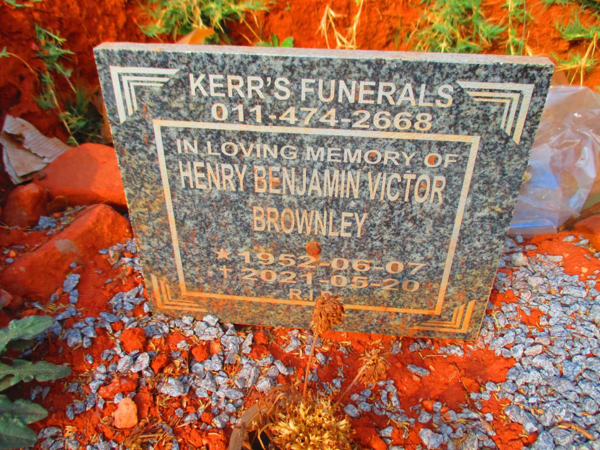 BROWNLEY Henry Benjamin Victor 1952-2021