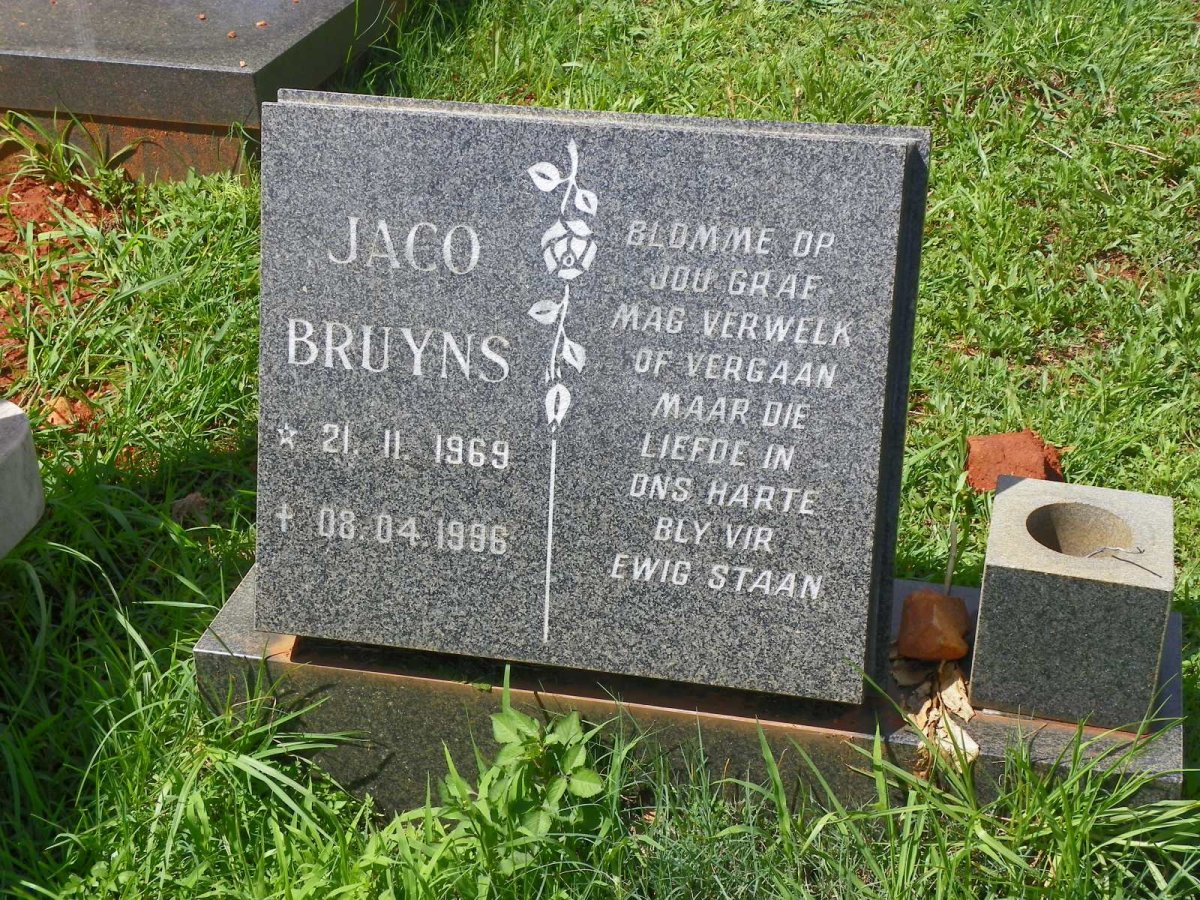 BRUYNS Jaco 1969-1996
