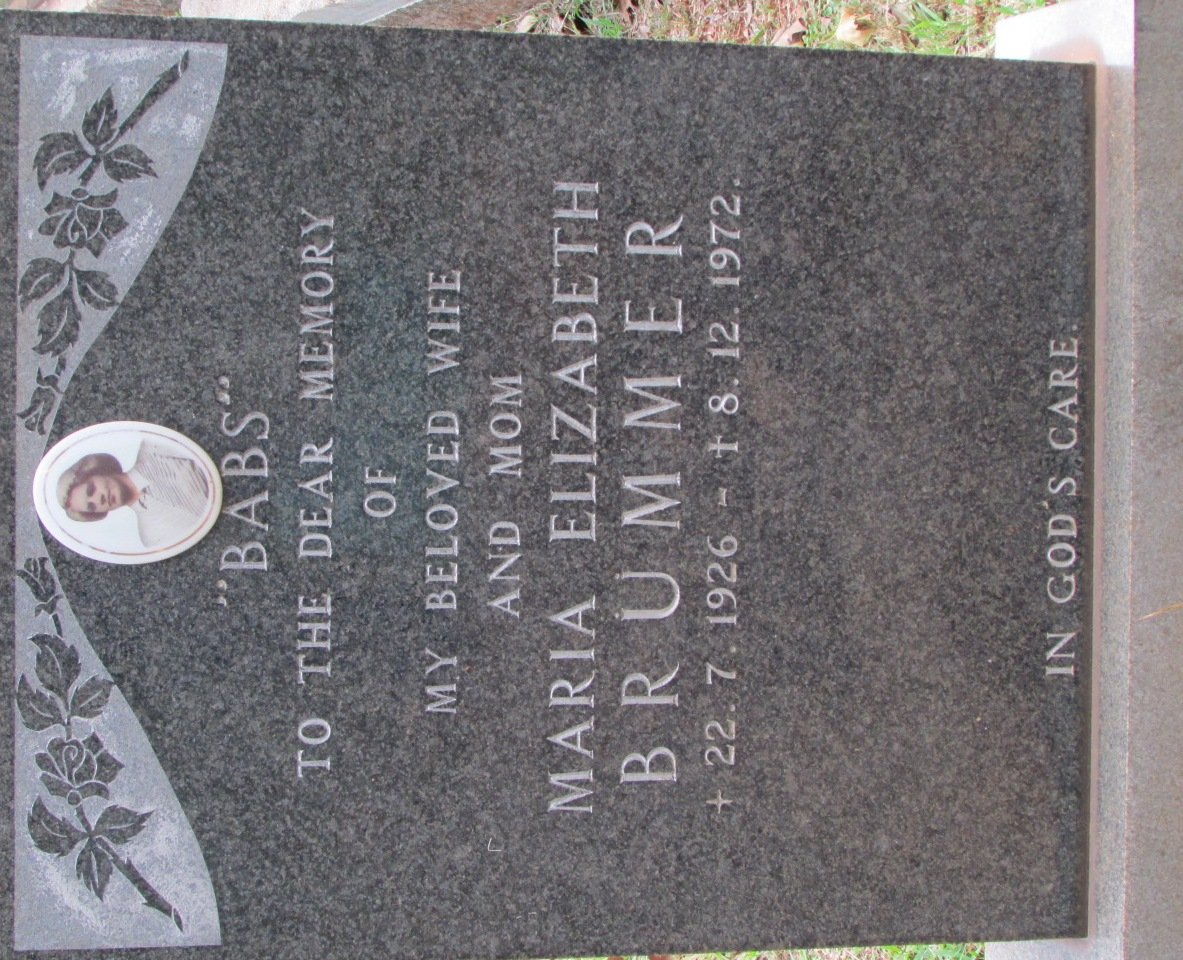BRUMMER Maria Elizabeth 1926-1972