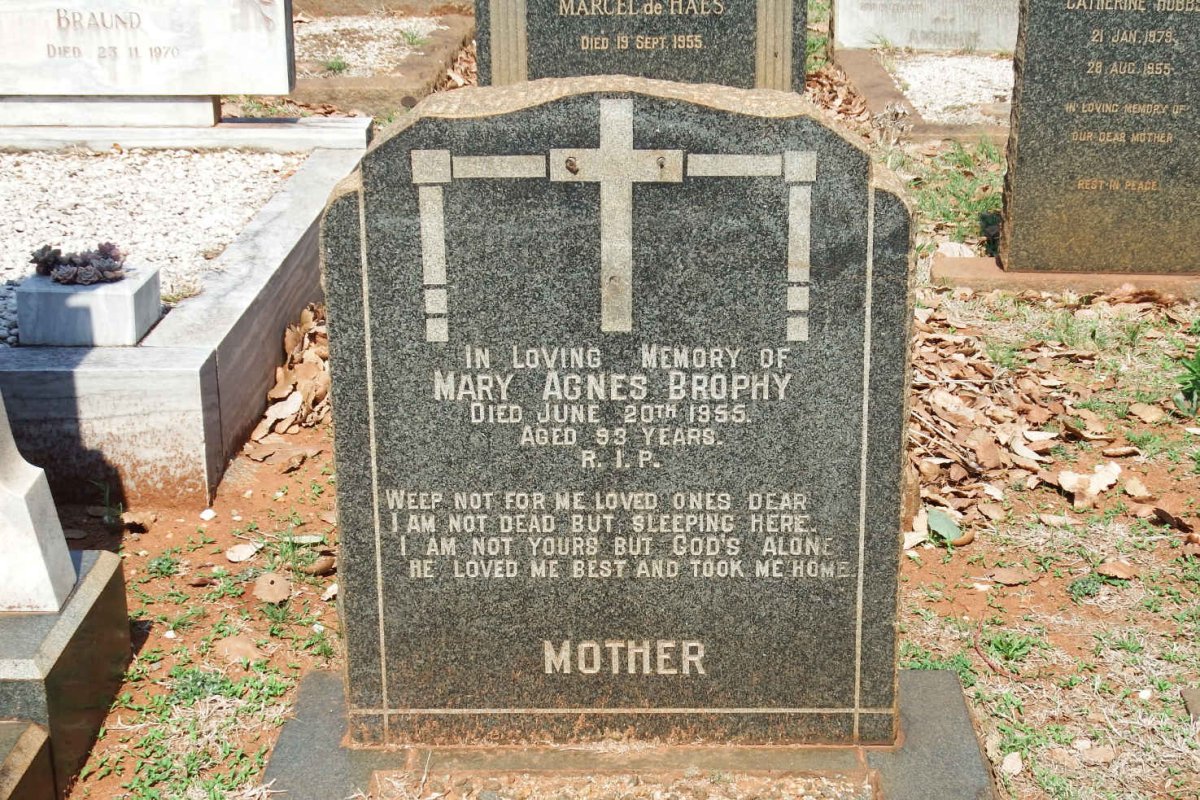 BROPHY Mary Agnes  -1955
