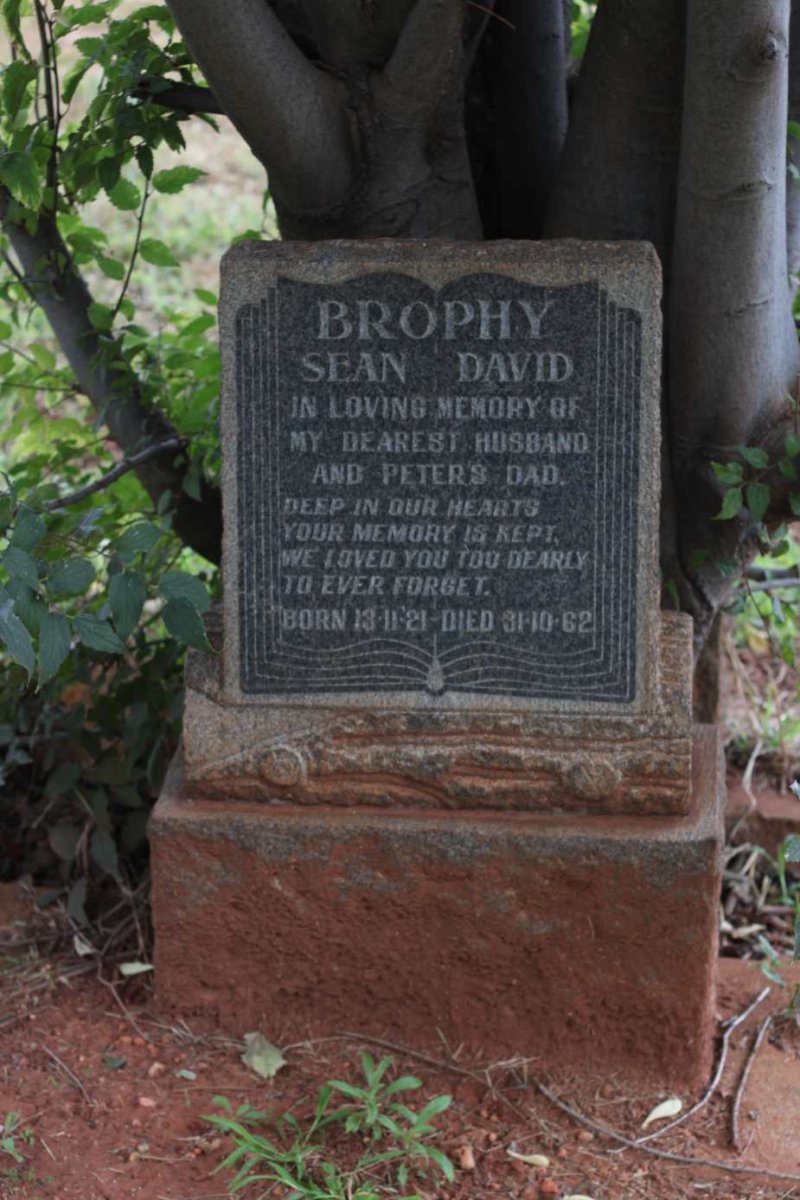 BROPHY Sean David 1921-1962