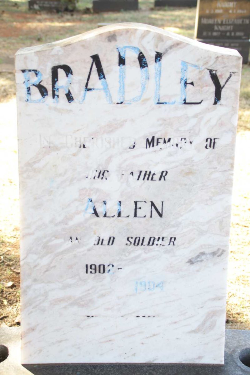 BRADLEY Allen 1902-1994