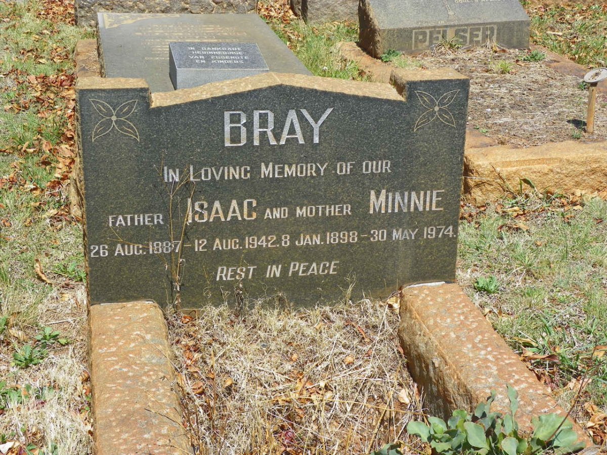 BRAY Isaac 1887-1942 &amp; Minnie 1898-1974