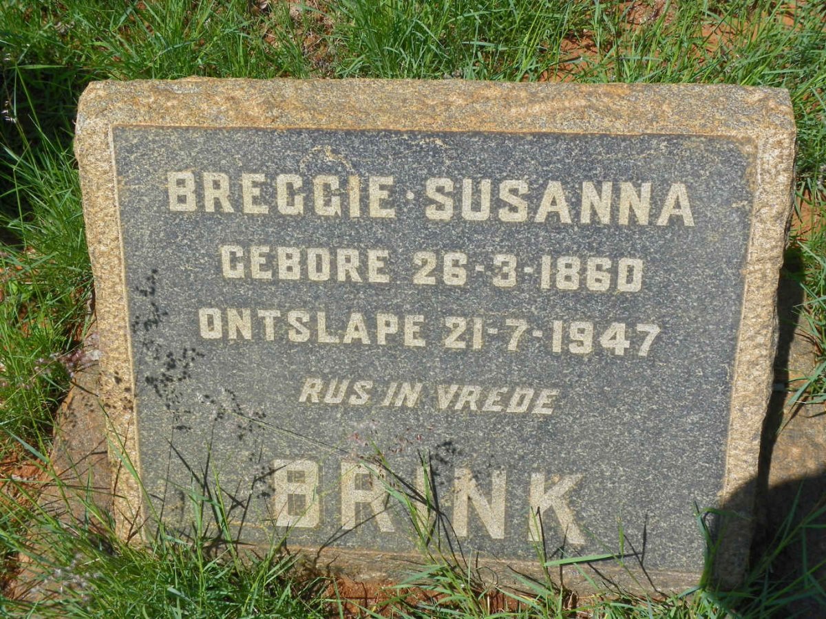 BRINK Breggie Susanna 1860-1947