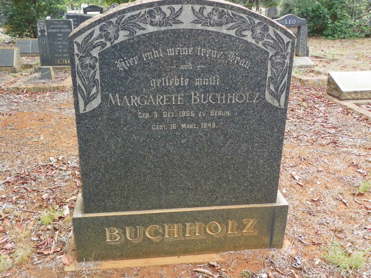BUCHHOLZ Margarete 1895-1949