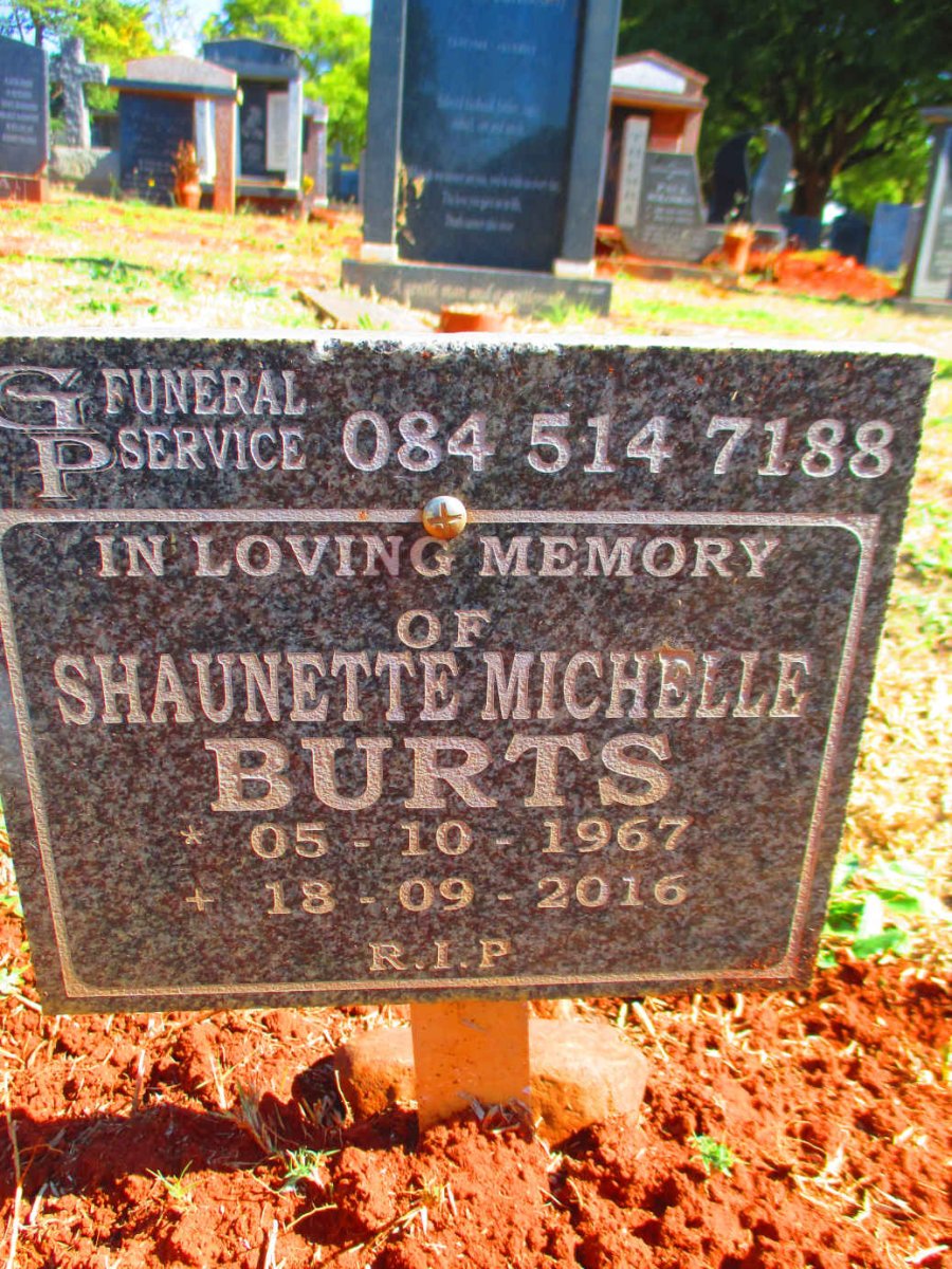 BURTS Shaunette Michelle 1967-2016