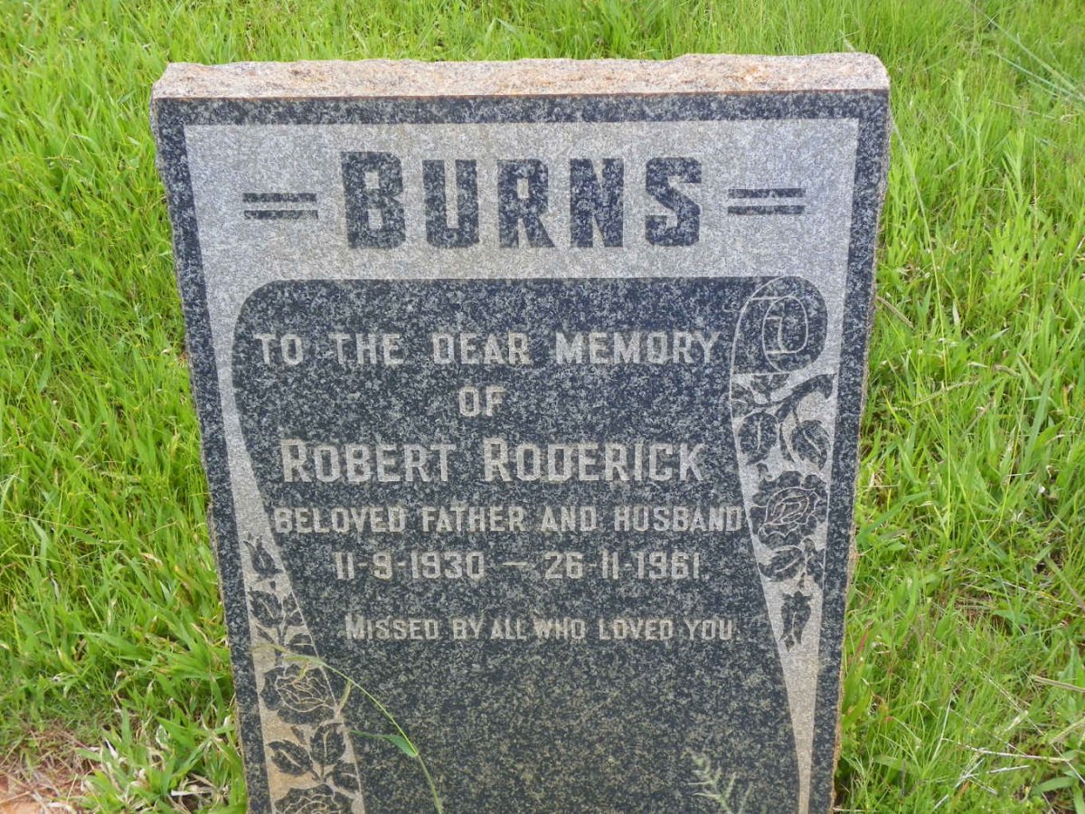 BURNS Robert Roderick 1930-1961
