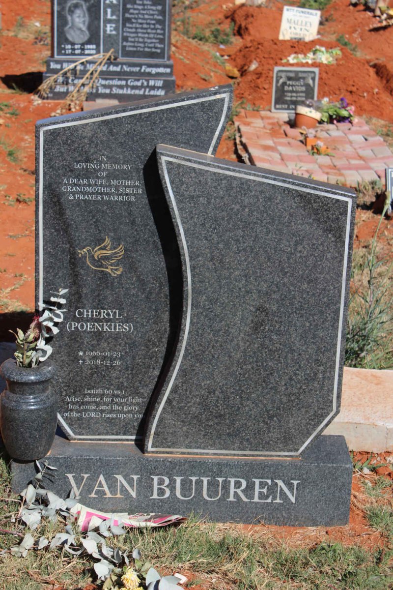 BUUREN Cheryl, van 1966-2018