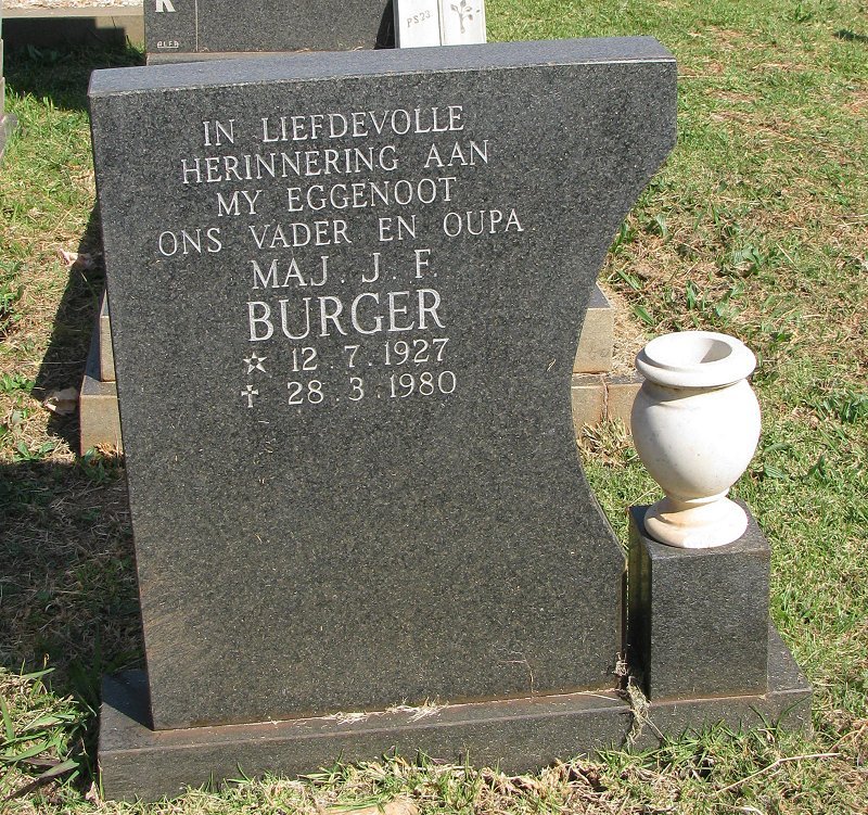 BURGER J.F. 1927-1980