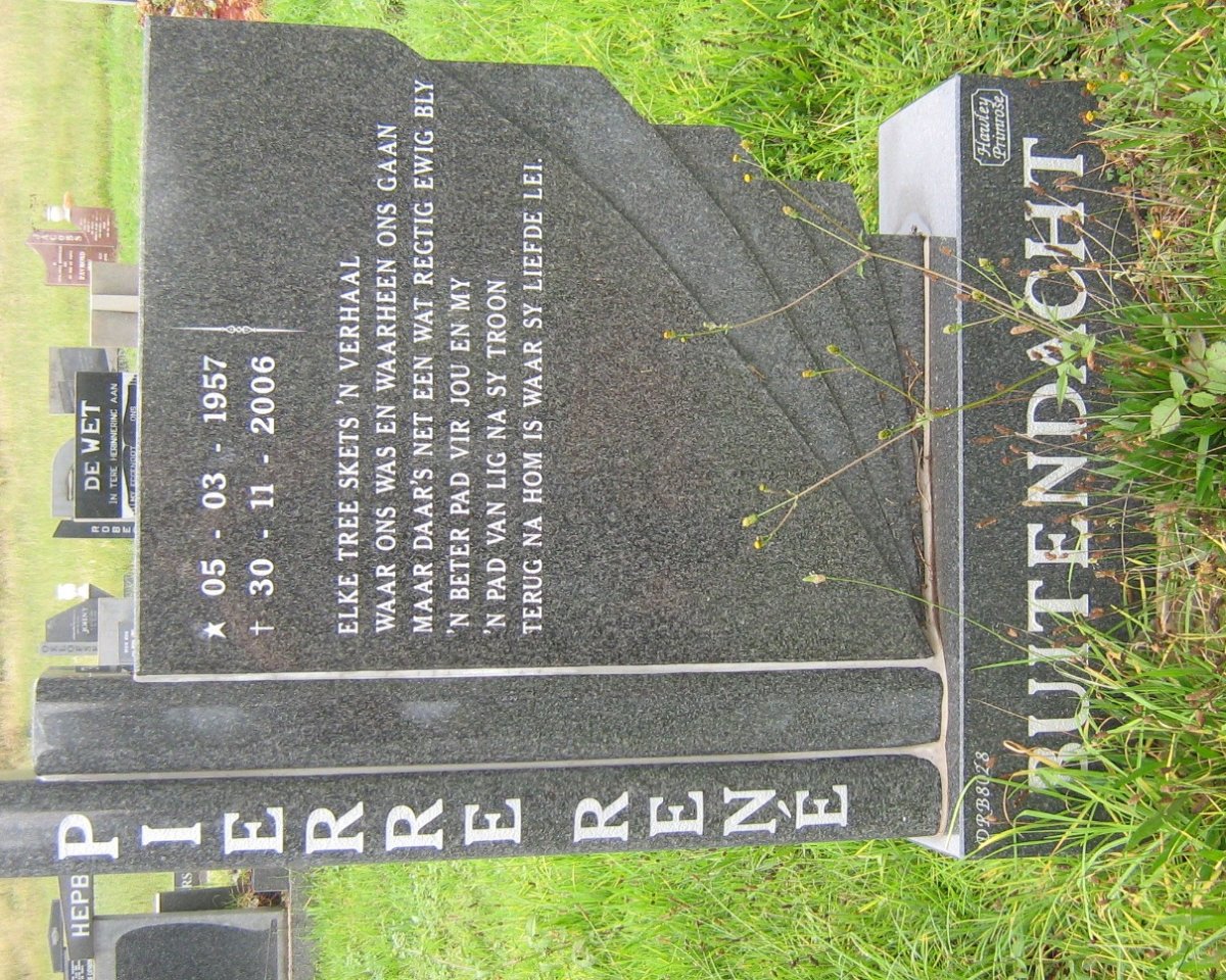 BUITENDACHT Pierre René 1957-2006