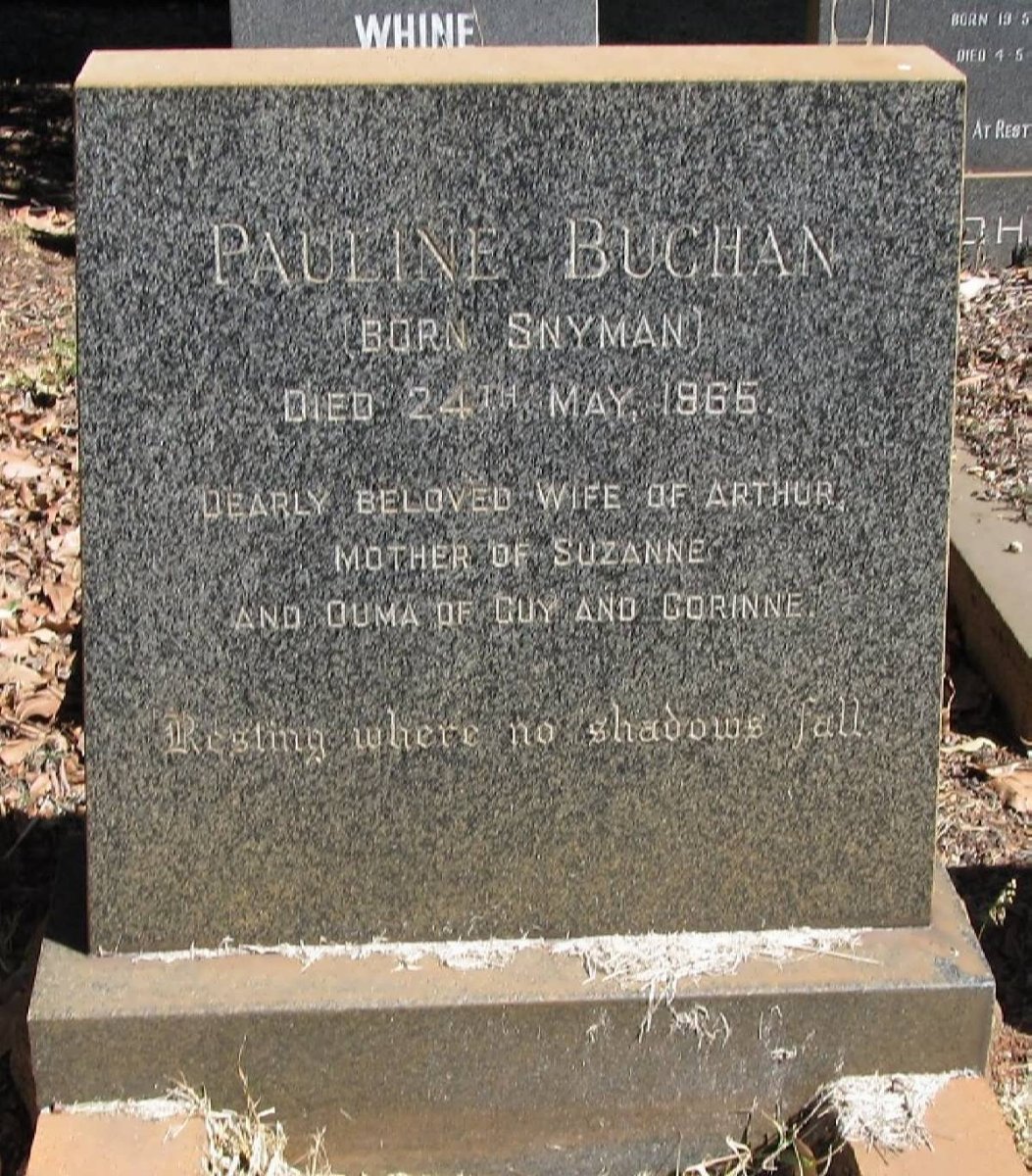 BUCHAN Pauline nee SNYMAN -1965
