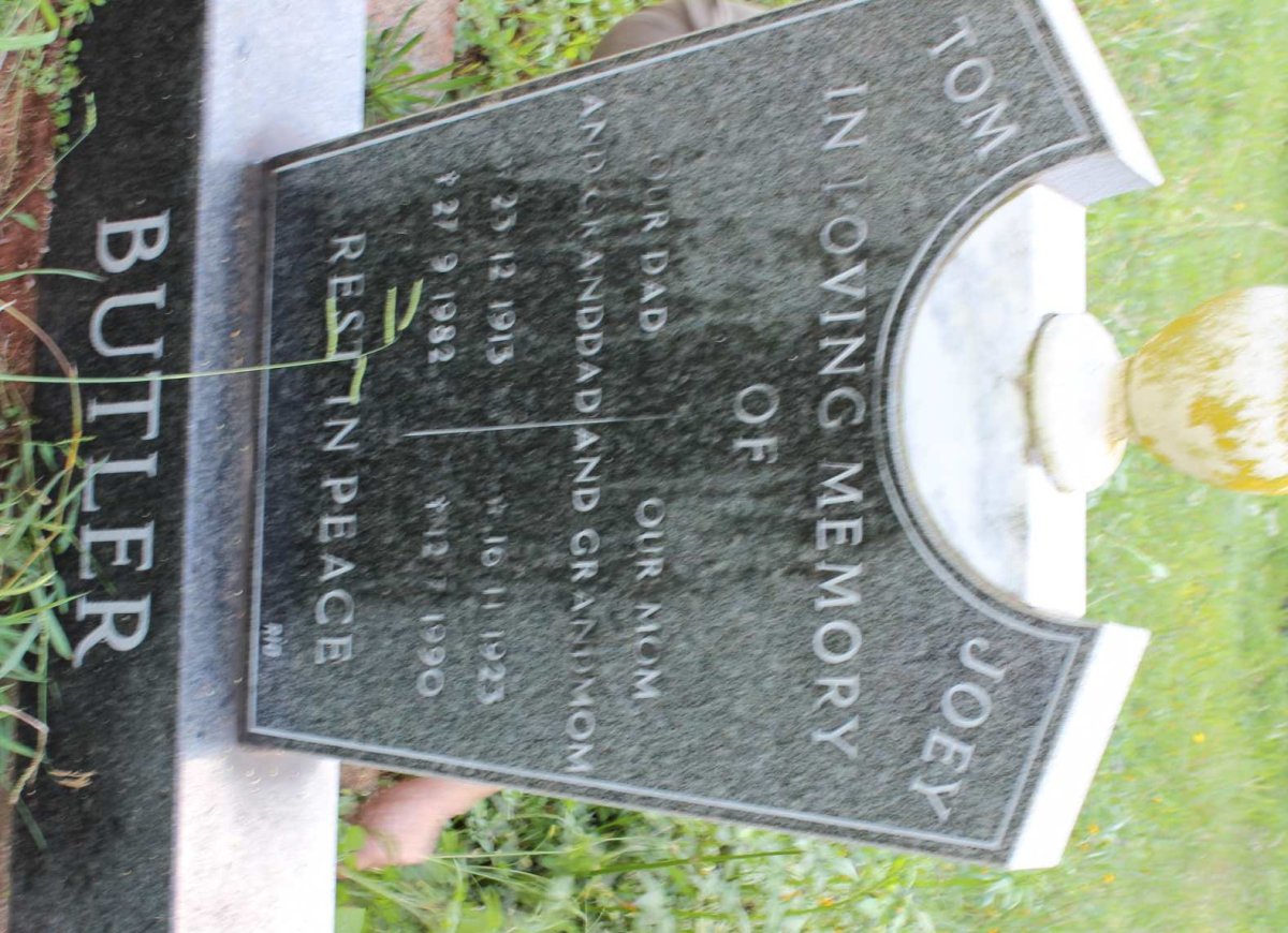 BUTLER Tom 1913-1982 &amp; Joey 1923-1990