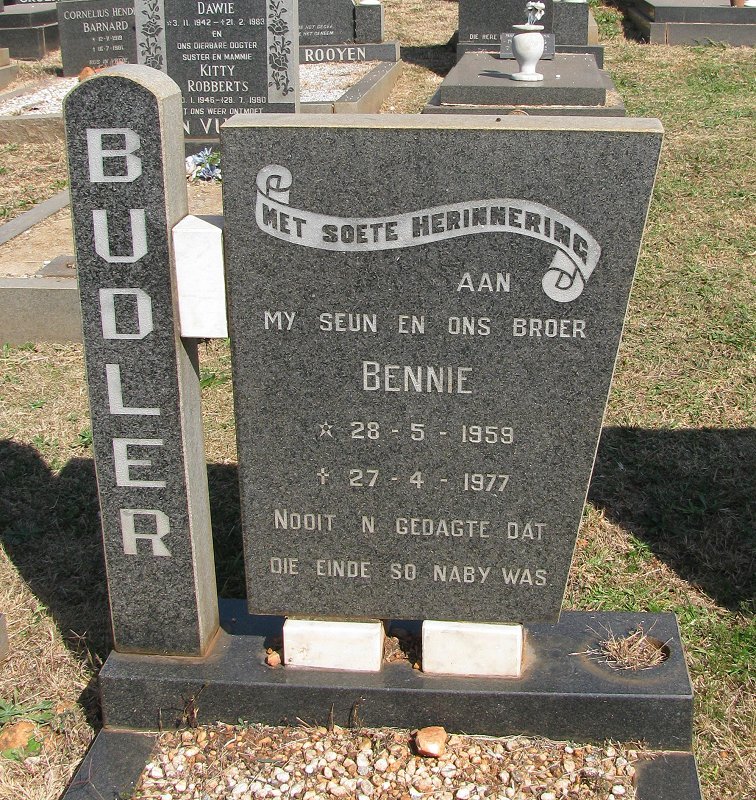 BUDLER Bennie 1959-1977
