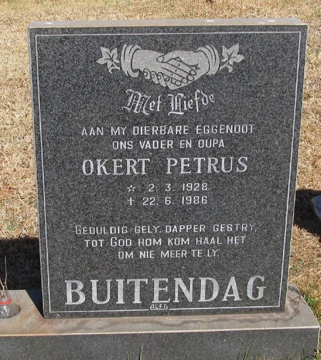 BUITENDACH Okert Petrus 1928-1986