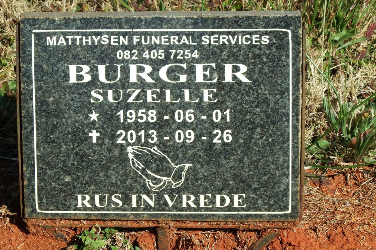 BURGER Suzelle 1958-2013