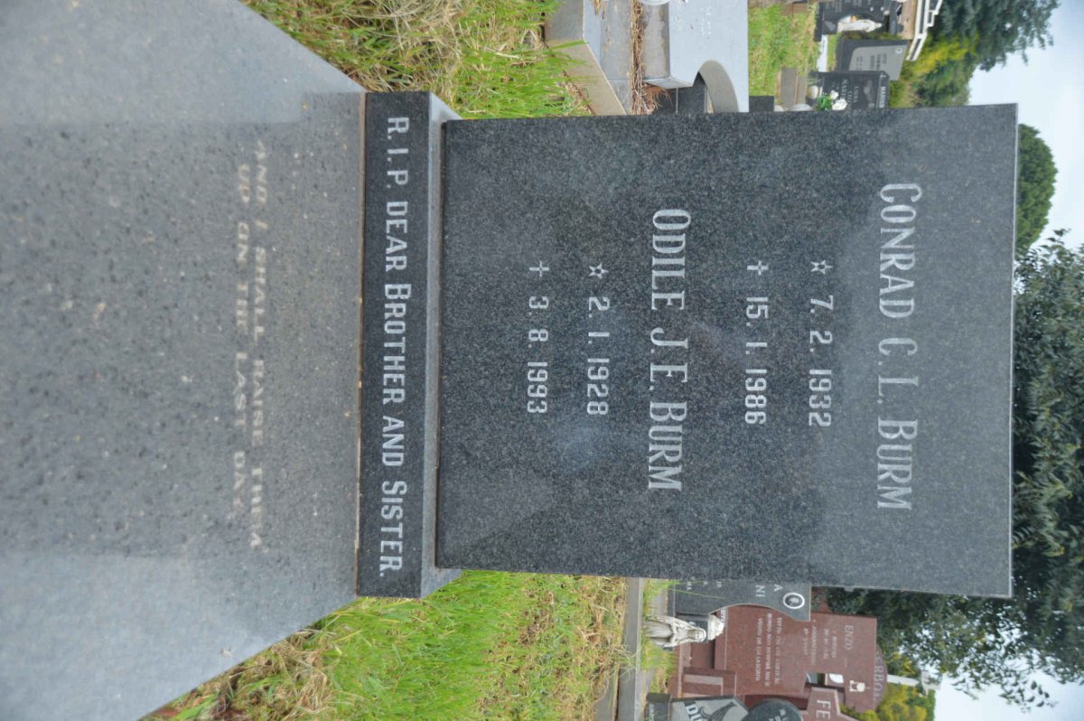 BURM Odile J.E. 1928-1993 :: BURM Conrad C.L. 1932-1986