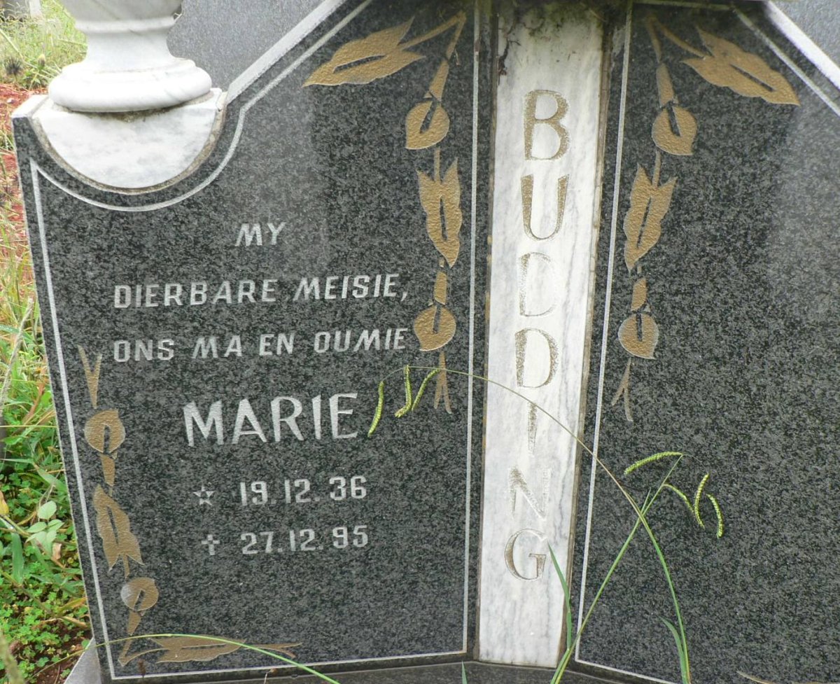BUDDING Marie 1936-1995
