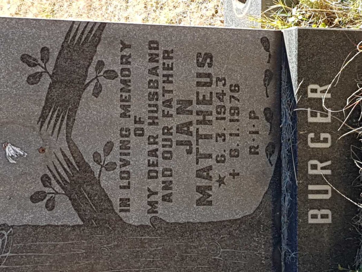 BURGER Jan Mattheus 1943-1976