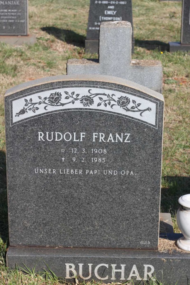 BUCHAR Rudolf Franz 1908-1985