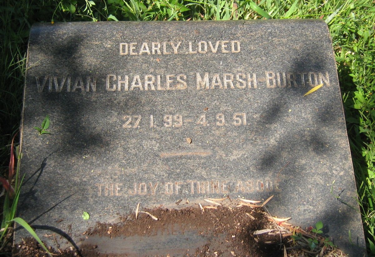 BURTON Vivian Charles MARSH 1899-1951