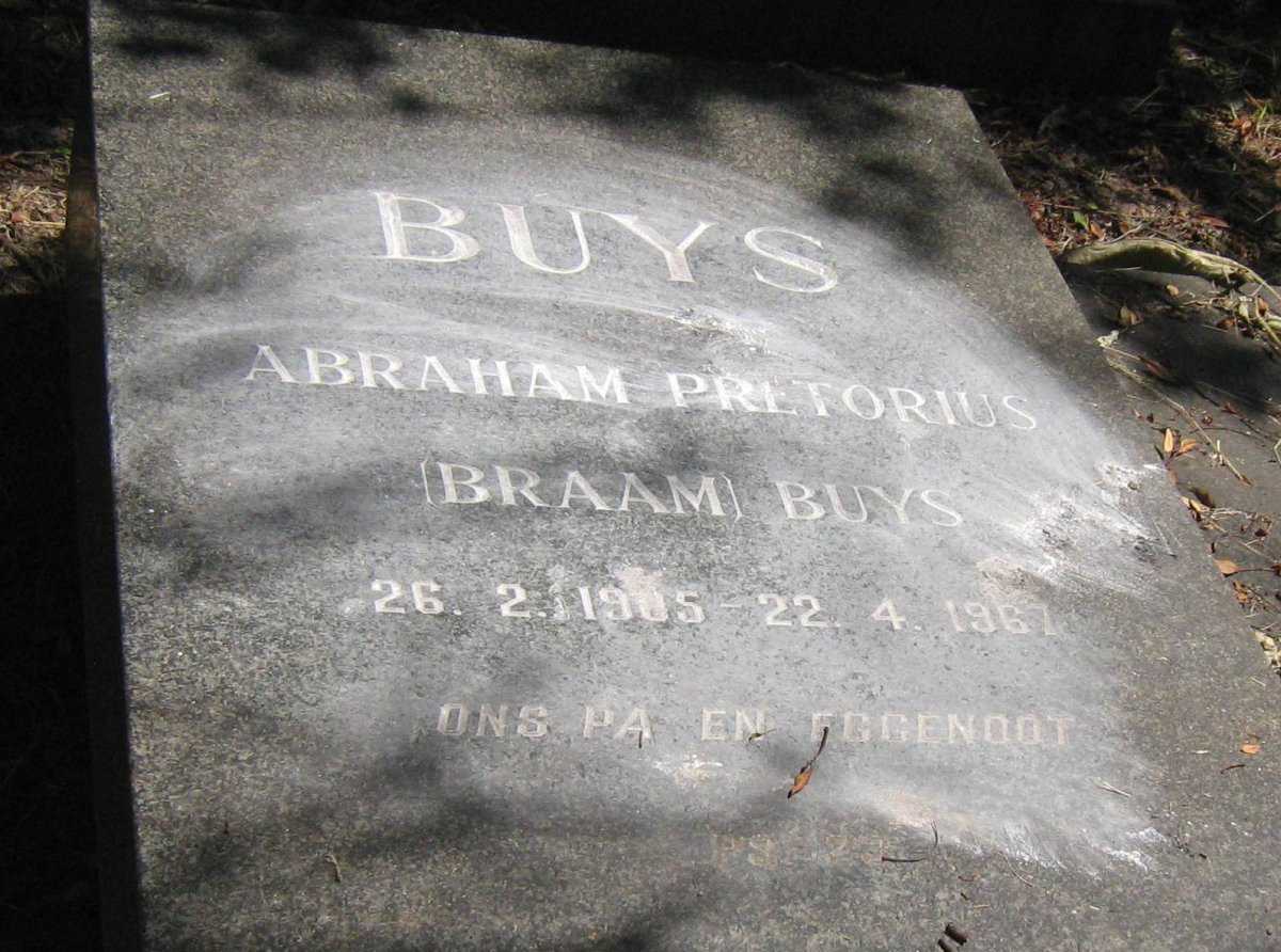 BUYS Abraham Pretorius 1905-1967 & Christina Johanna KOTZE 1912-1994 :: BUYS Hendrik Abrahams 1935- :: BUYS Christina Johanna 1932-1990