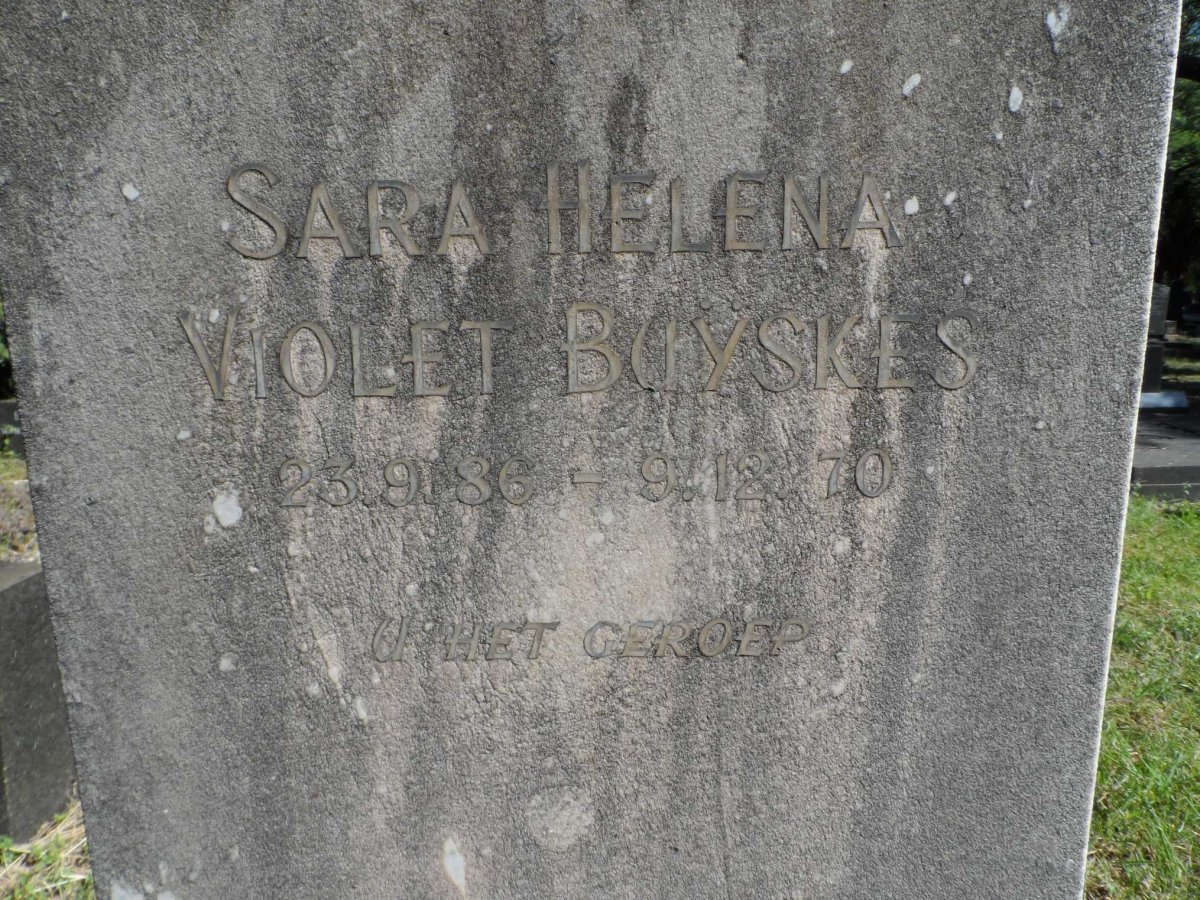 BUΫSKES Percival Victor 1888-1965 &amp; Sarah Helena Violet 1886-1970