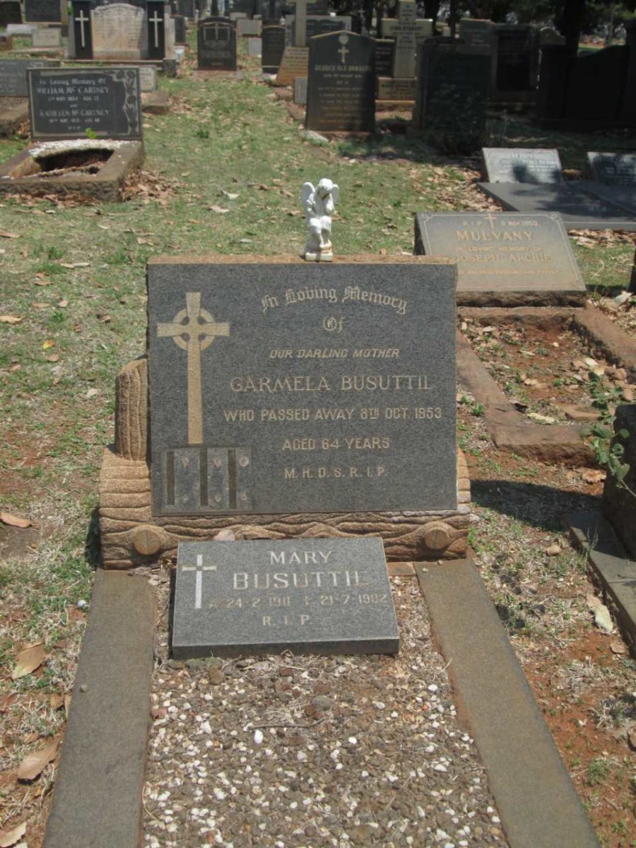 BUSUTTIL Garmela -1953 :: BUSUTTIL Mary 1911-1982