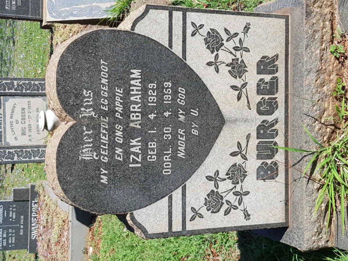 BURGER Izak Abraham 1929-1959