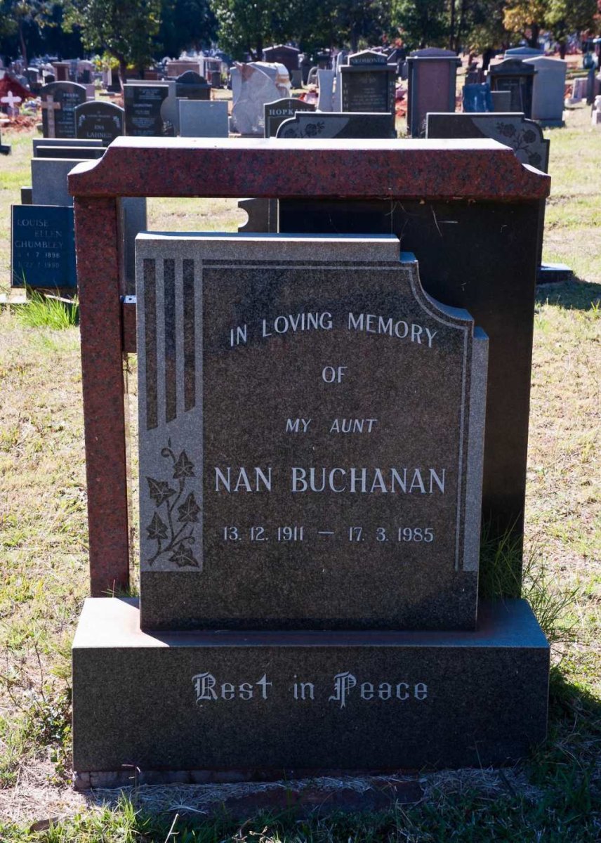 BUCHANAN Nan 1911-1985