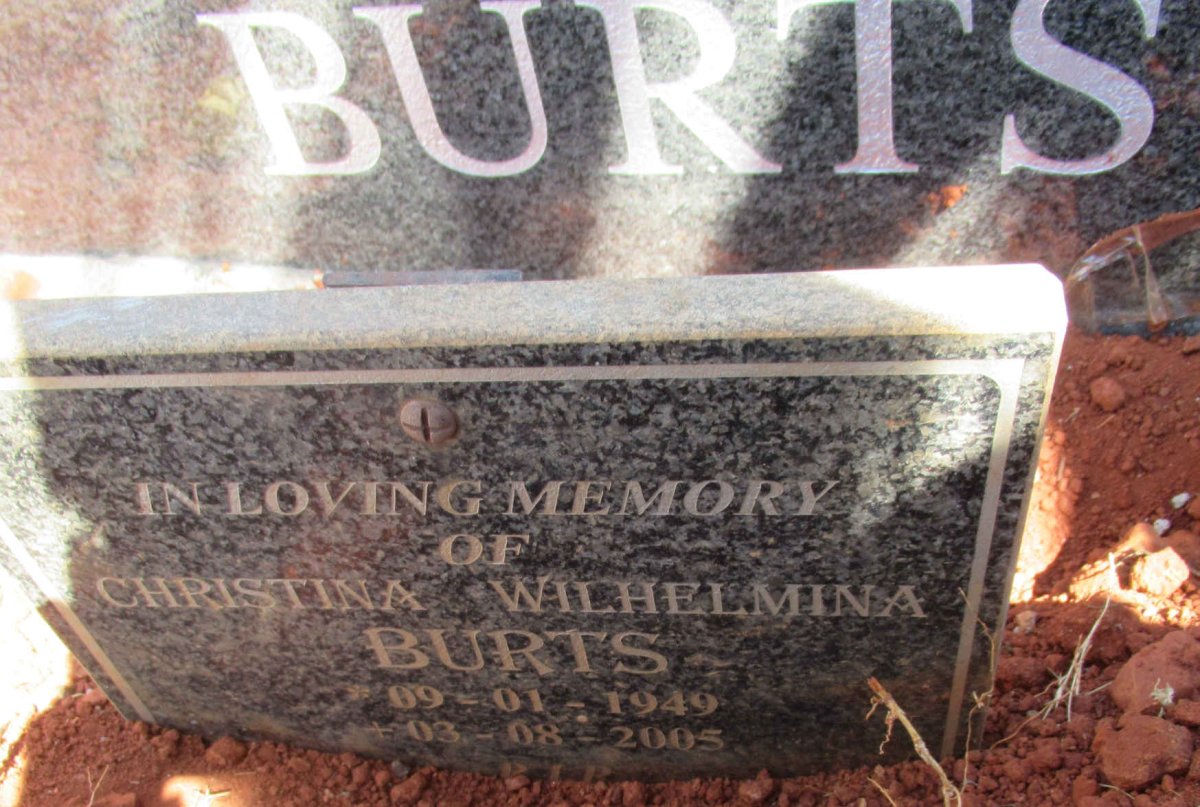 BURTS Wilhelmina Christina 1949-2005