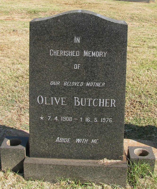 BUTCHER Olive 1908-1976