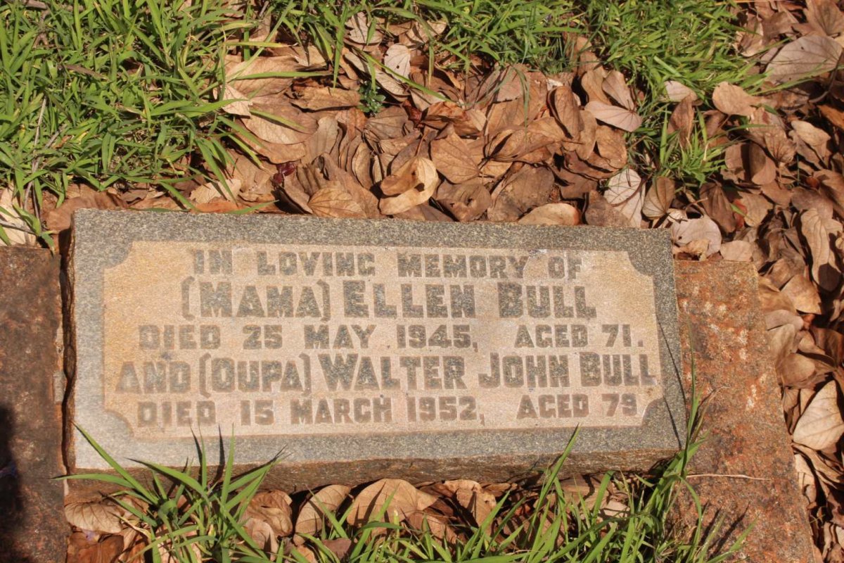 BULL Walter John -1952 &amp; Ellen -1945