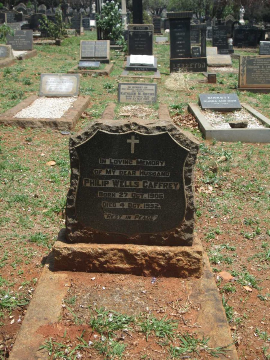 CAFFREY Philip Wells 1906-1952