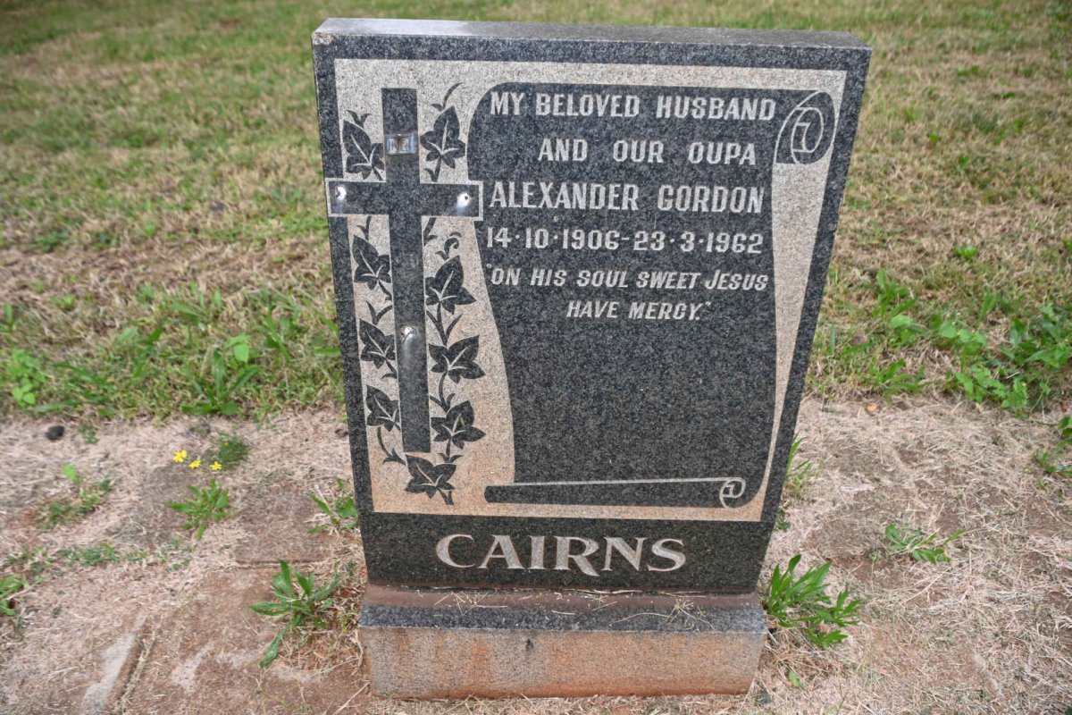 CAIRNS Alexander Gordon 1906-1962