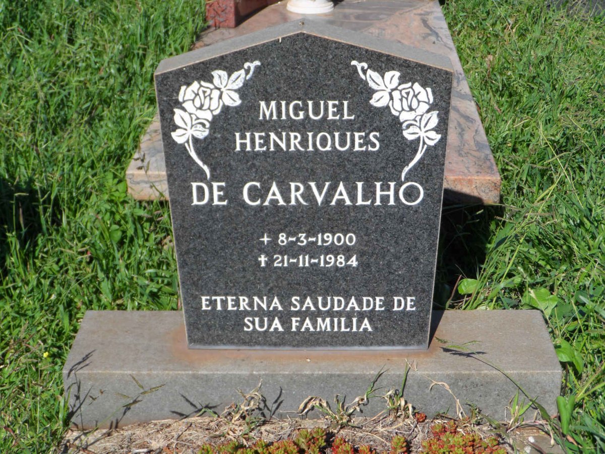 CARVALHO Miguel Henriques, de 1900-1984