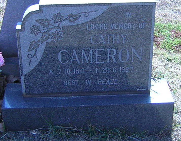 CAMERON Cathy 1910-1987