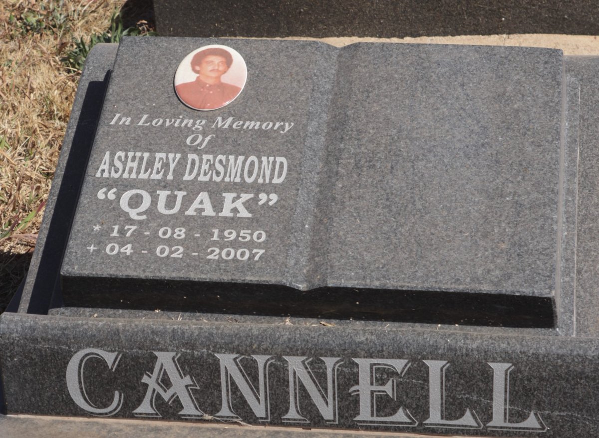 CANNELL Ashley Desmond 1950-2007