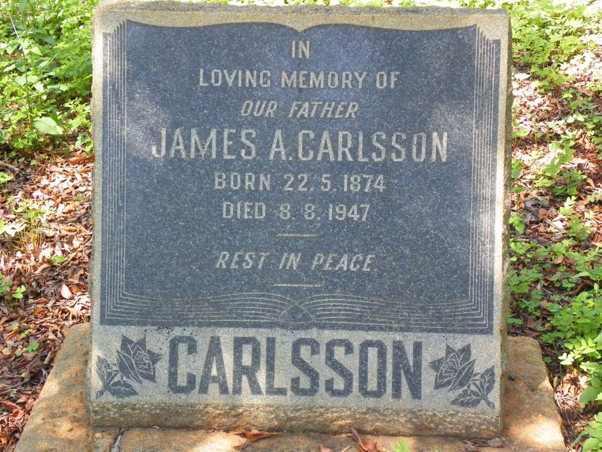 CARLSSON James A. 1874-1947