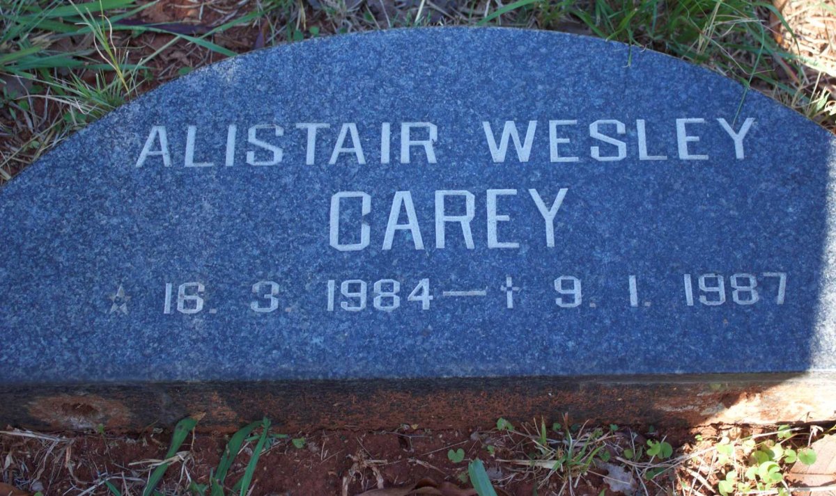 CAREY Alistair Wesley 1984-1987